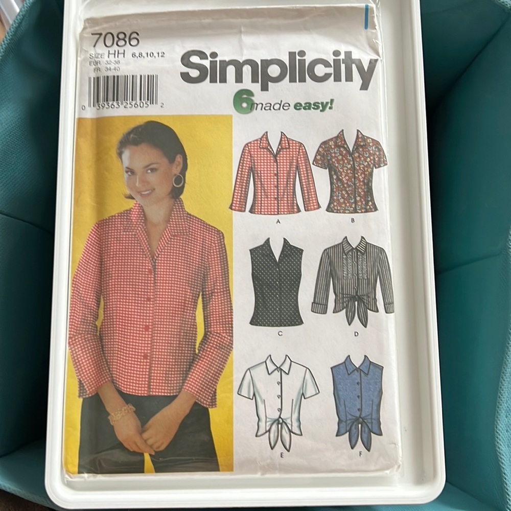 Vintage sewing pattern SIMPLICITY 7096 size HH (8-12